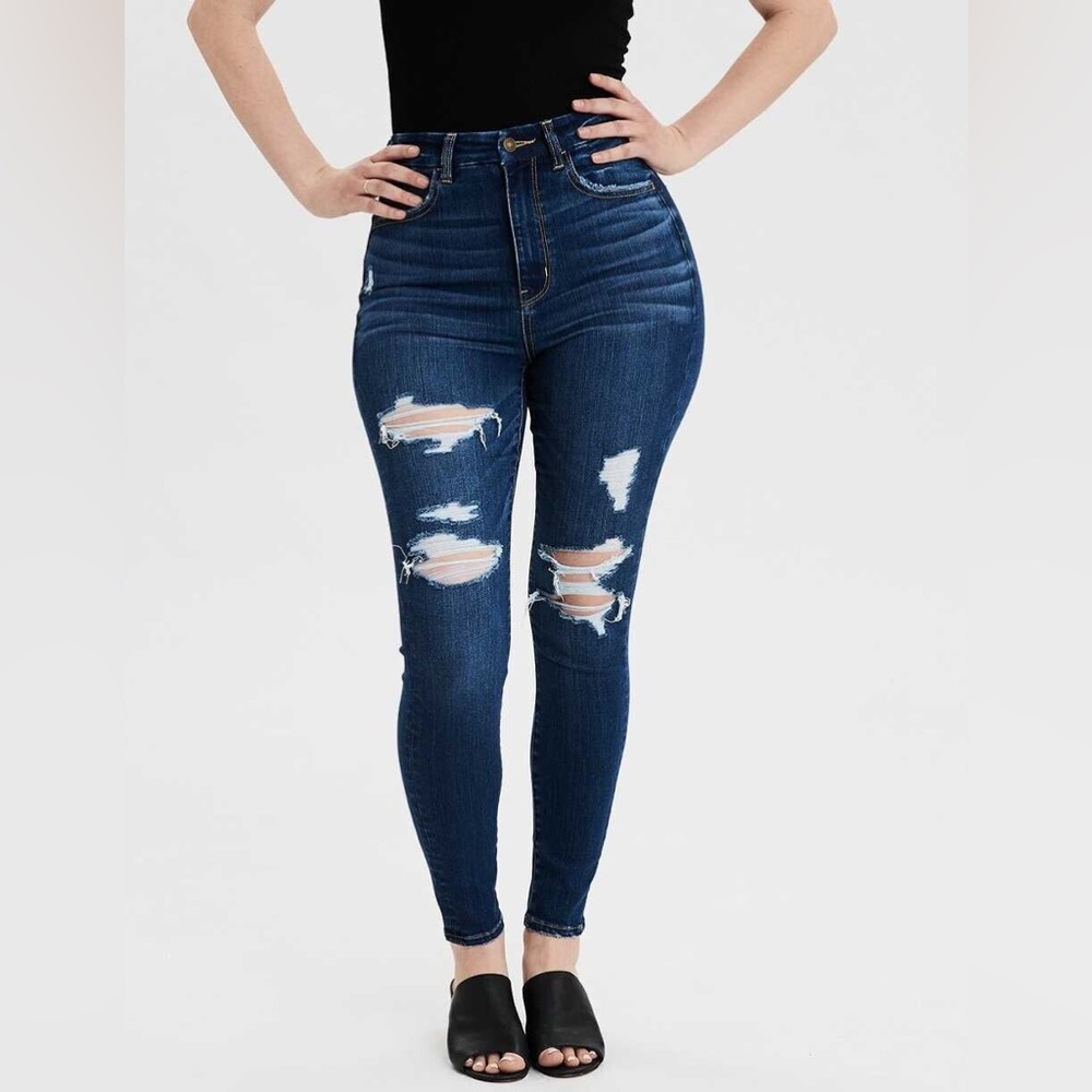 American Eagle Next Level Stretch Curvy Super Hi-Rise Jegging Size 0